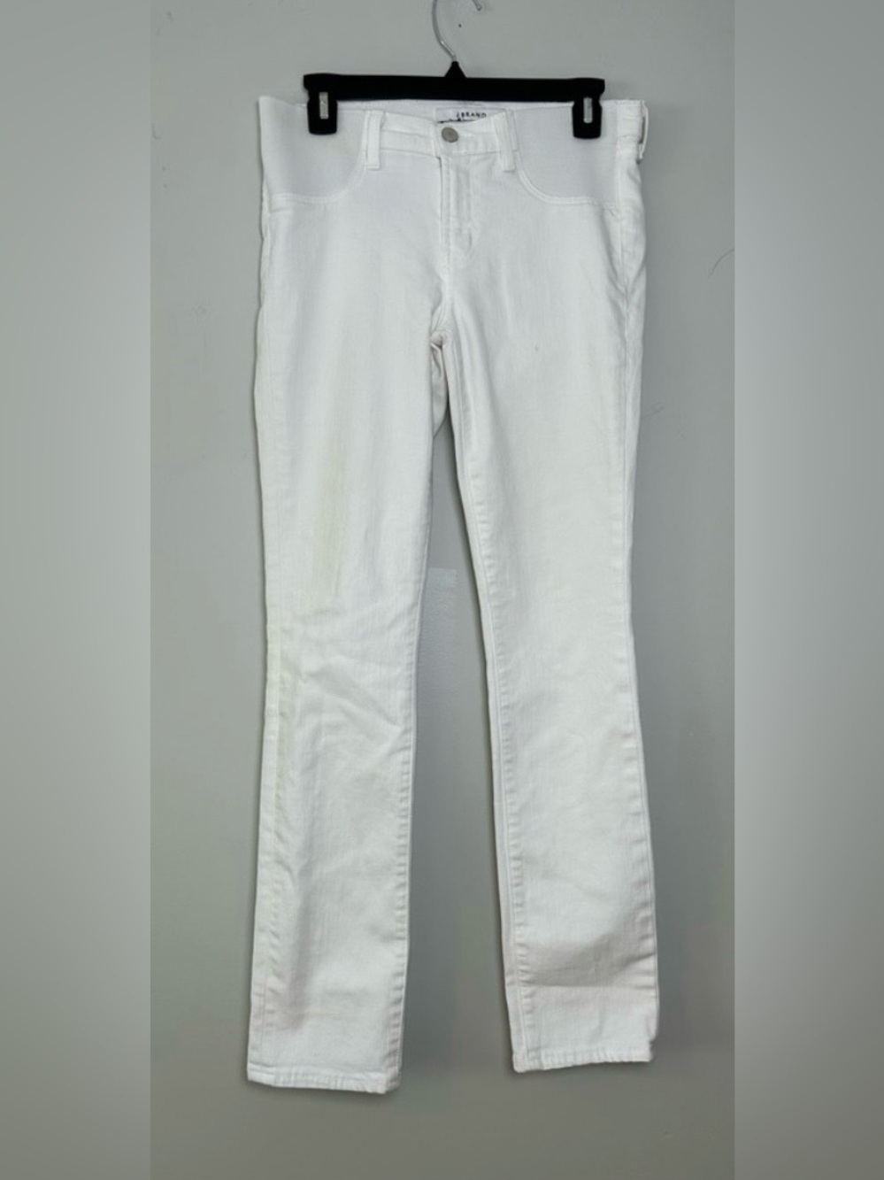 J Brand Maternity white skinny jeans size 26 stretch denim